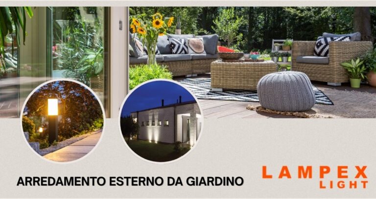 Arredamento esterno da giardino a Milano da Lampex Light